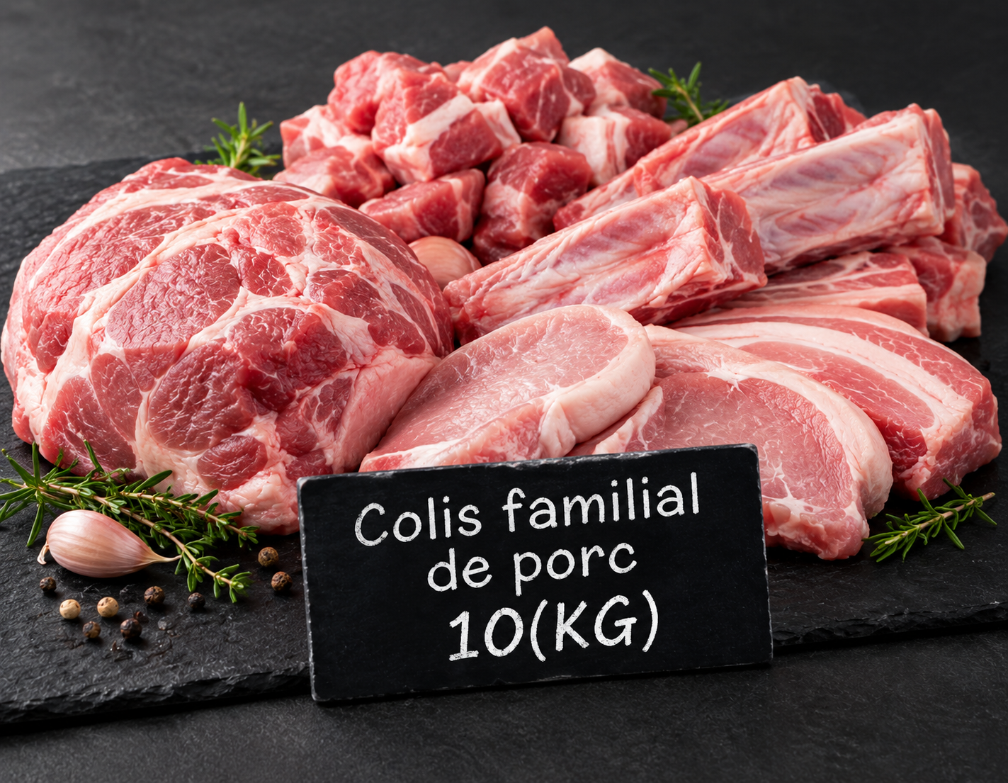Colis familial de porc (10KG)